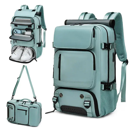 Business Laptop Backpack With Shoe Bag